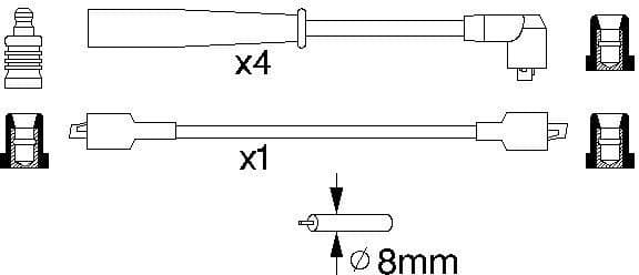 Ignition Cable Kit 0986356774 - image 10