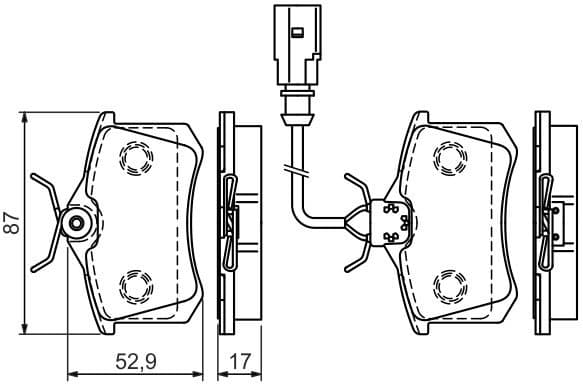 Brake Pad Set, disc brake 0986494025 - image 8