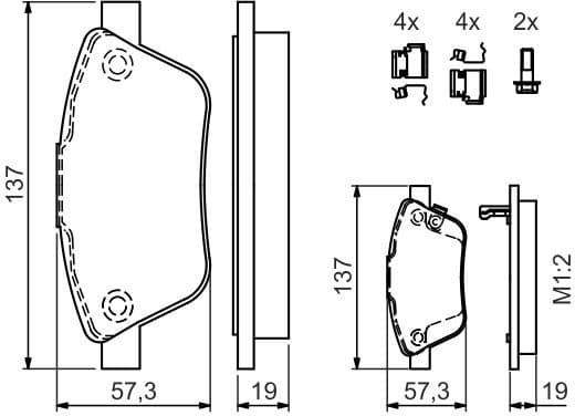 Brake Pad Set, disc brake 0986494157 - image 10