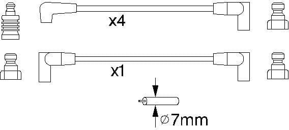 Ignition Cable Kit 0986356852 - image 10