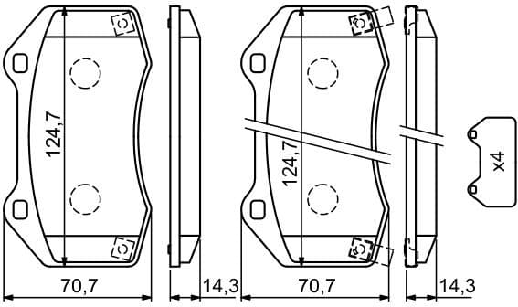 Brake Pad Set, disc brake 0986494718 - image 2