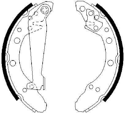 Brake Shoe Set 0986487536 - image 2