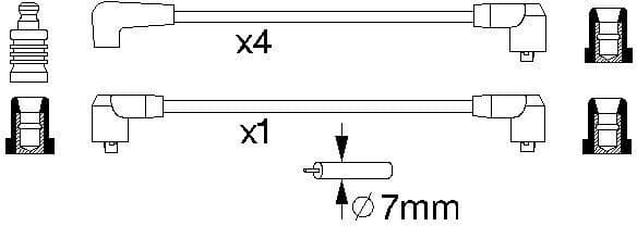 Ignition Cable Kit 0986356844 - image 10