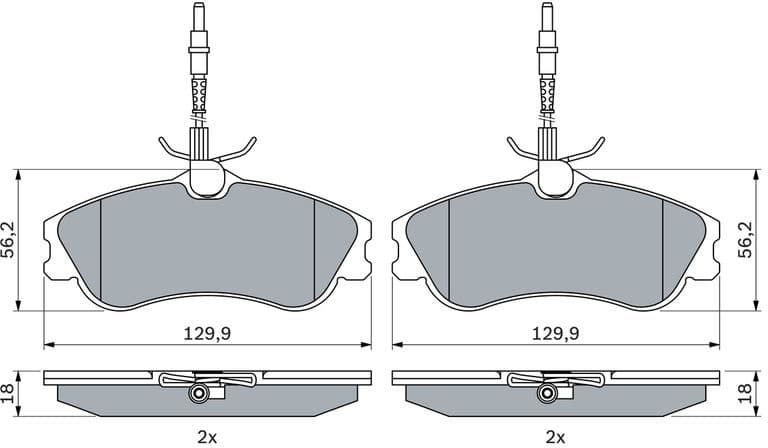 Brake Pad Set, disc brake 0986424223 - image 11