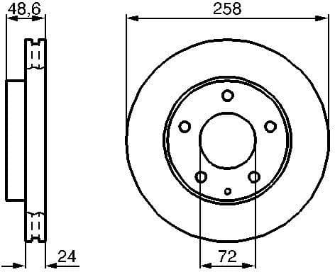 Brake Disc 0986479B25 - image 6