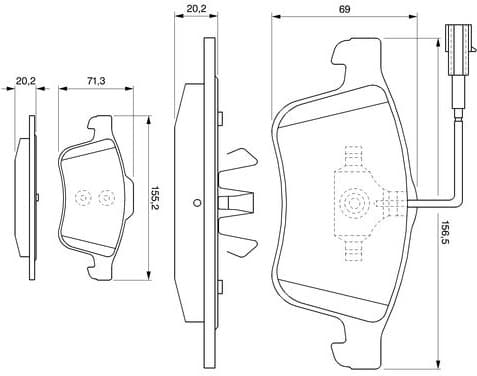 Brake Pad Set, disc brake 0986494071 - image 8
