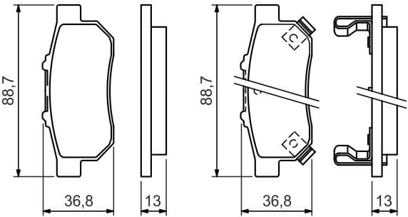 Brake Pad Set, disc brake 0986494392 - image 9