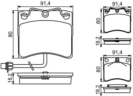 Brake Pad Set, disc brake 0986494041 - image 8