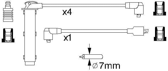 Ignition Cable Kit 0986356748 - image 10