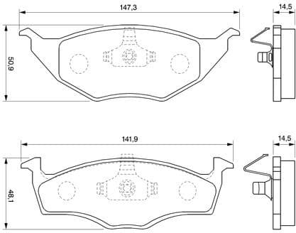 Brake Pad Set, disc brake 0986424502 - image 8