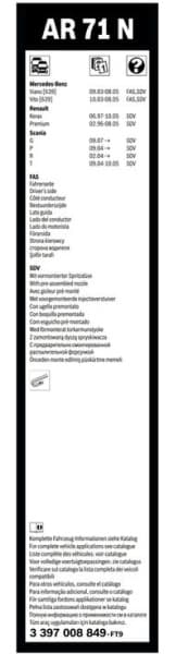 Wiper Blade Aerotwin Retrofit 3 397 008 849 - image 8