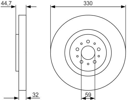 Brake Disc 0986479593 - image 3