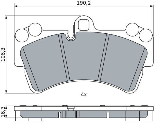 Brake Pad Set, disc brake 0986424739 - image 12