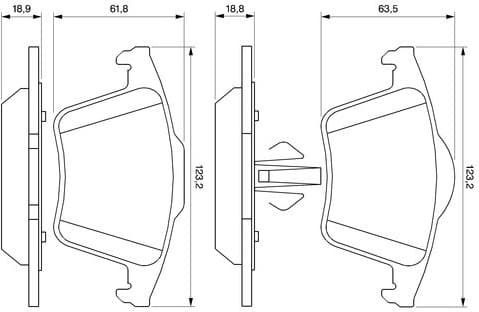Brake Pad Set, disc brake 0986494102 - image 8