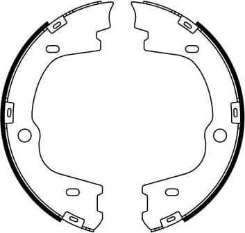 Brake Shoe Set, parking brake 0986487778 - image 7