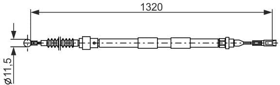 Cable Pull, parking brake 1987482874 - image 2