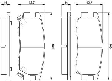 Brake Pad Set, disc brake 0986461768 - image 12