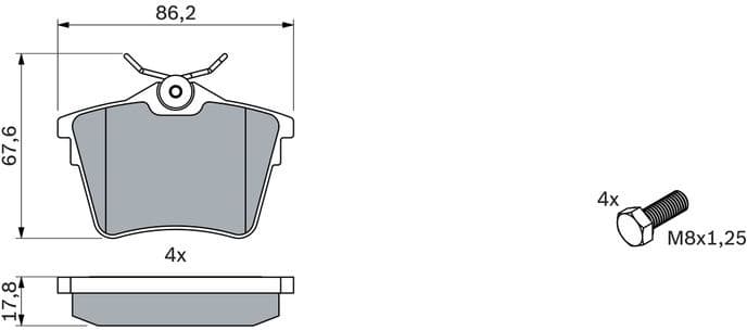 Brake Pad Set, disc brake 0986494095 - image 12