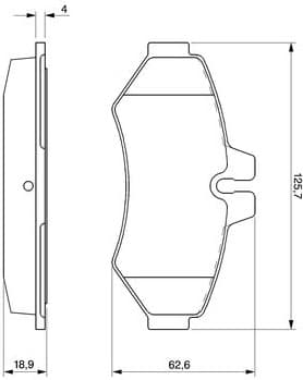 Brake Pad Set, disc brake 0986424516 - image 8
