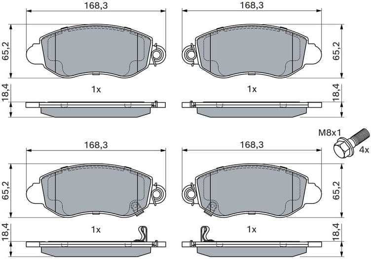 Brake Pad Set, disc brake 0986494047 - image 10