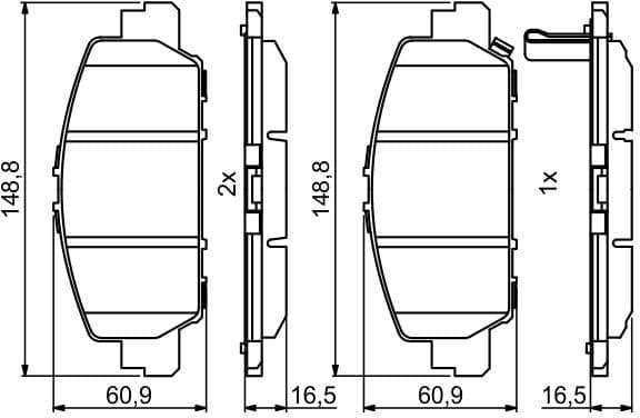 Brake Pad Set, disc brake 0986494773 - image 14
