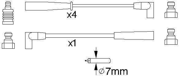 Ignition Cable Kit 0986356888 - image 10