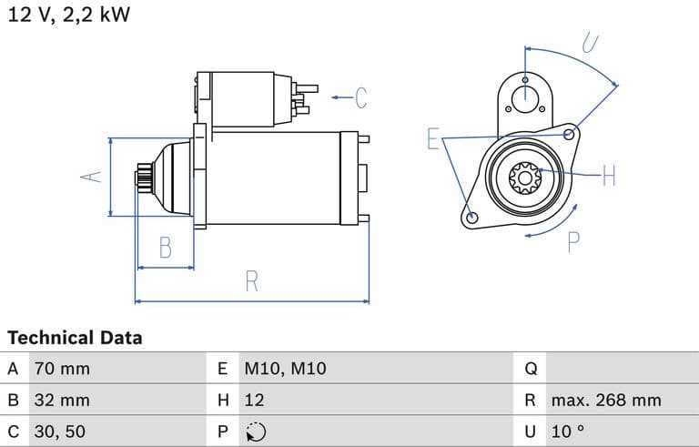 Starter 0986025540 - image 2