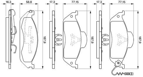Brake Pad Set, disc brake 0986424611 - image 8