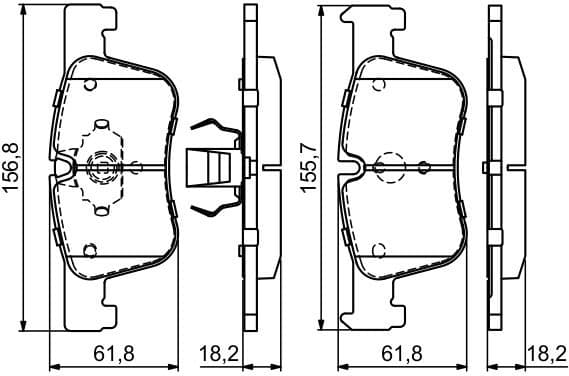 Brake Pad Set, disc brake 0986494689 - image 10