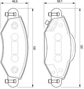 Brake Pad Set, disc brake 0986424788 - image 8