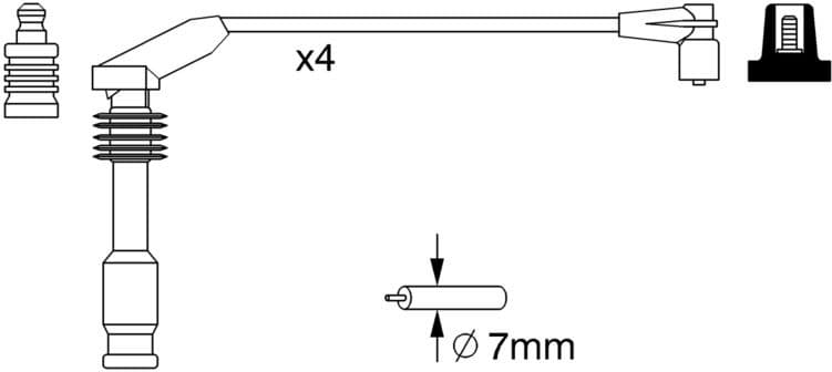 Ignition Cable Kit 0986357226 - image 10