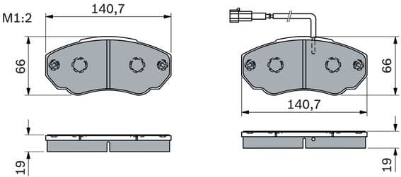 Brake Pad Set, disc brake 0986494048 - image 12