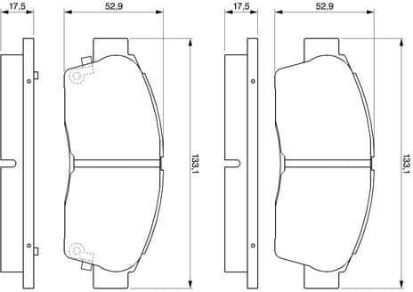 Brake Pad Set, disc brake 0986461123 - image 12