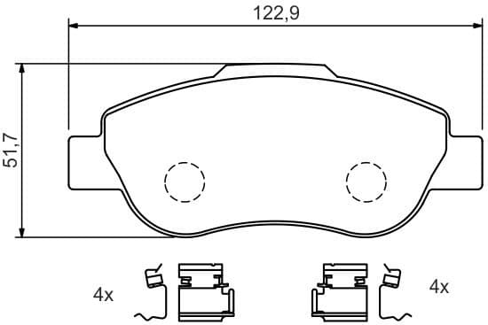 Brake Pad Set, disc brake 0986424786 - image 12