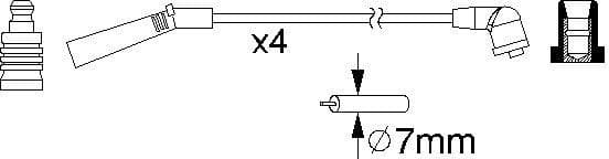 Ignition Cable Kit 0986357157 - image 10