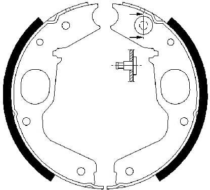 Brake Shoe Set, parking brake 0986487719 - image 6