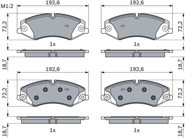 Brake Pad Set, disc brake 0986494980 - image 2