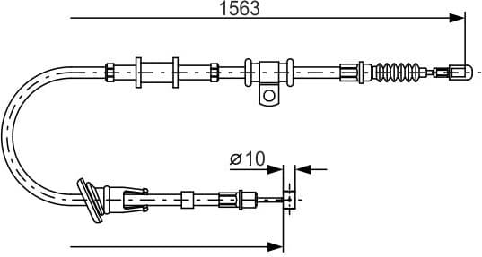 Cable Pull, parking brake 1987482064 - image 2