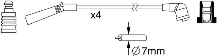 Ignition Cable Kit 0986357093 - image 10