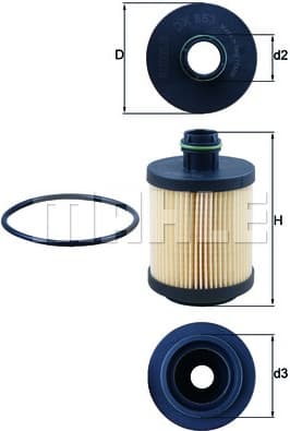 Filter oil OX553D - image 3
