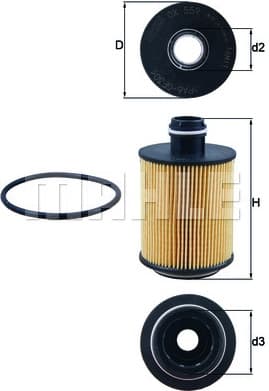 Filter oil OX559D - image 3