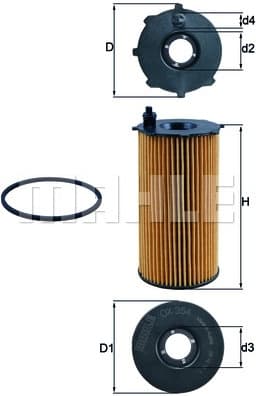 Filter oil OX354D - image 3