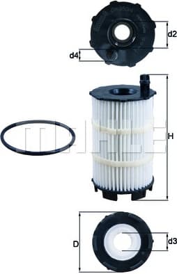 Filter oil OX350/4D - image 3