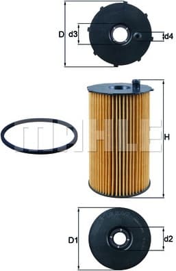 Filter oil OX205/2D - image 3