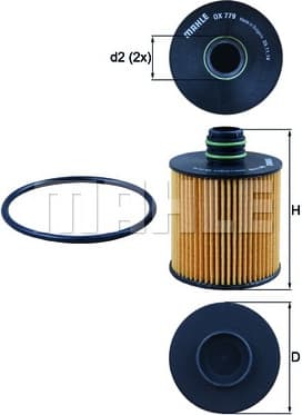 Filter oil OX779D - image 3