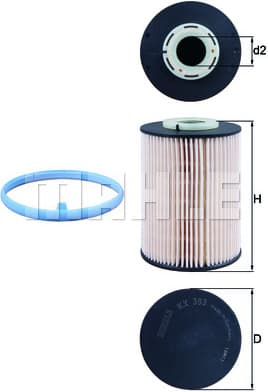 Filter diesel fuel KX393D - image 3