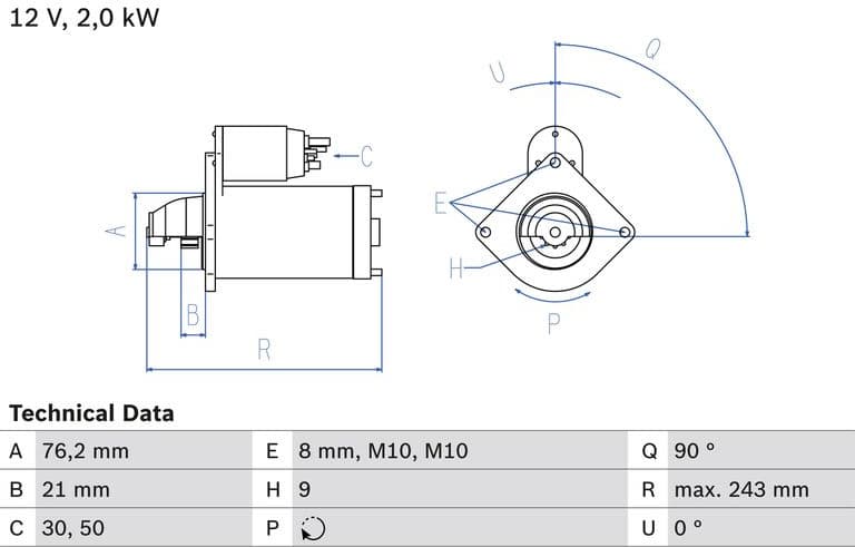 Starter 0986017300 - image 2