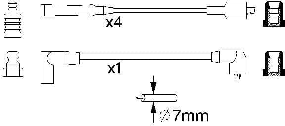 Ignition Cable Kit 0986356866 - image 10