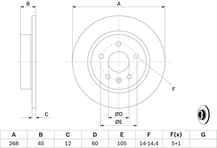 Brake Disc 0986479C57 - image 10