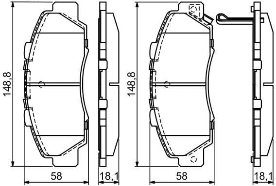 Brake Pad Set, disc brake 0986461142 - image 9